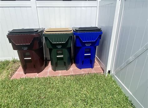 outdoor garbage can storage ideas